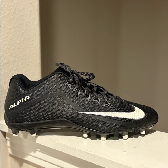 Men's Nike Alpha Pro 2 TD 'Black' Football Cleats Low Cut 719930 010 Size 14 - Picture 2 of 10